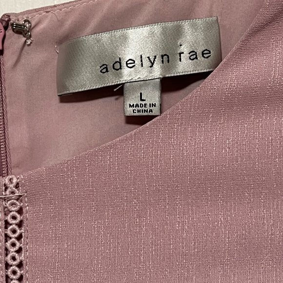 Adelyn Rae Dusty Rose Ruffle Dress - Picture 2 of 7